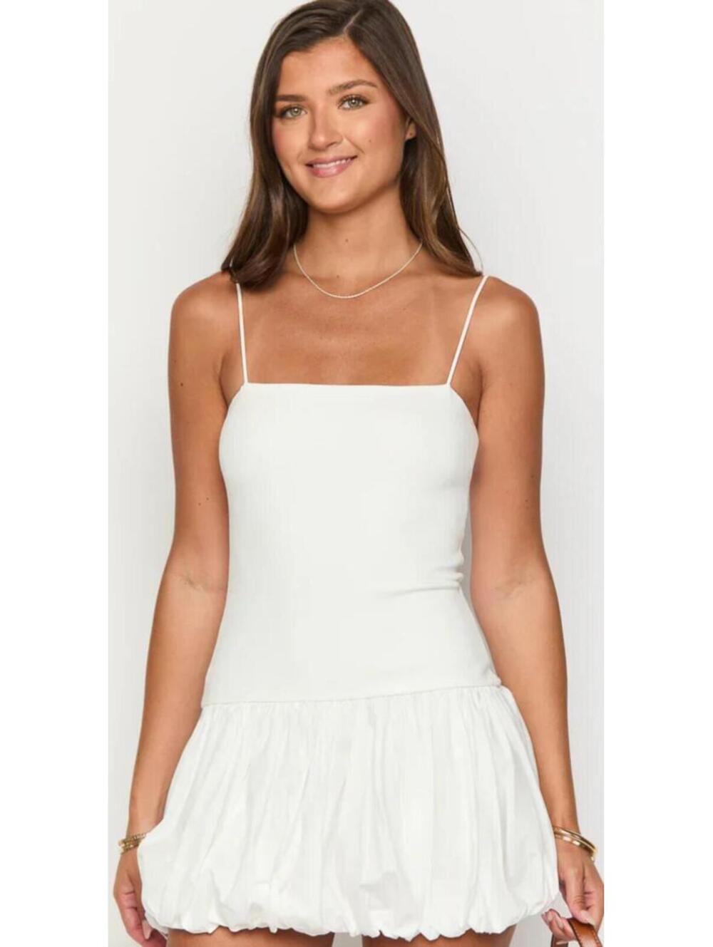 BP White Bubble Mini Dress - Women's Large NWOT